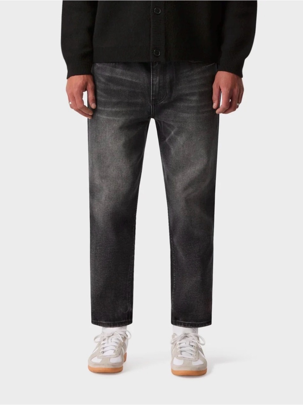 I Love Ugly CROPPED 90S DENIM - VINTAGE BLACK